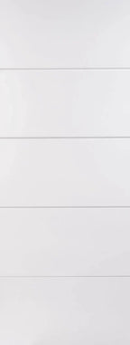 Internal White Horizontal Four Line Fire Door