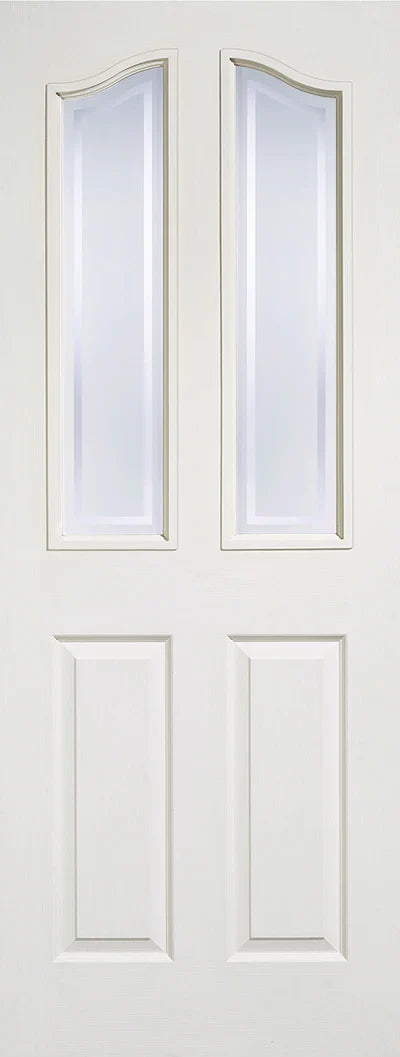 Internal White Textured Mayfair Glazed Door