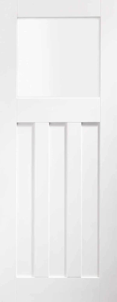 Internal White Primed DX Obscure Glazed Door