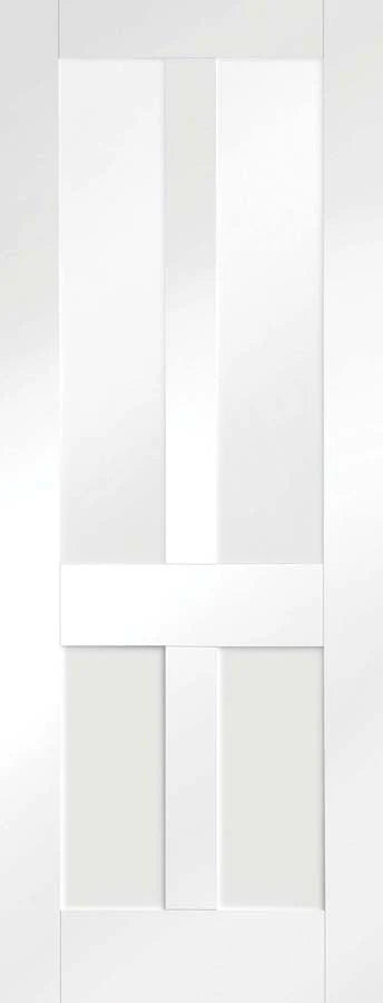 Internal White Primed Malton Shaker Clear Glazed Door