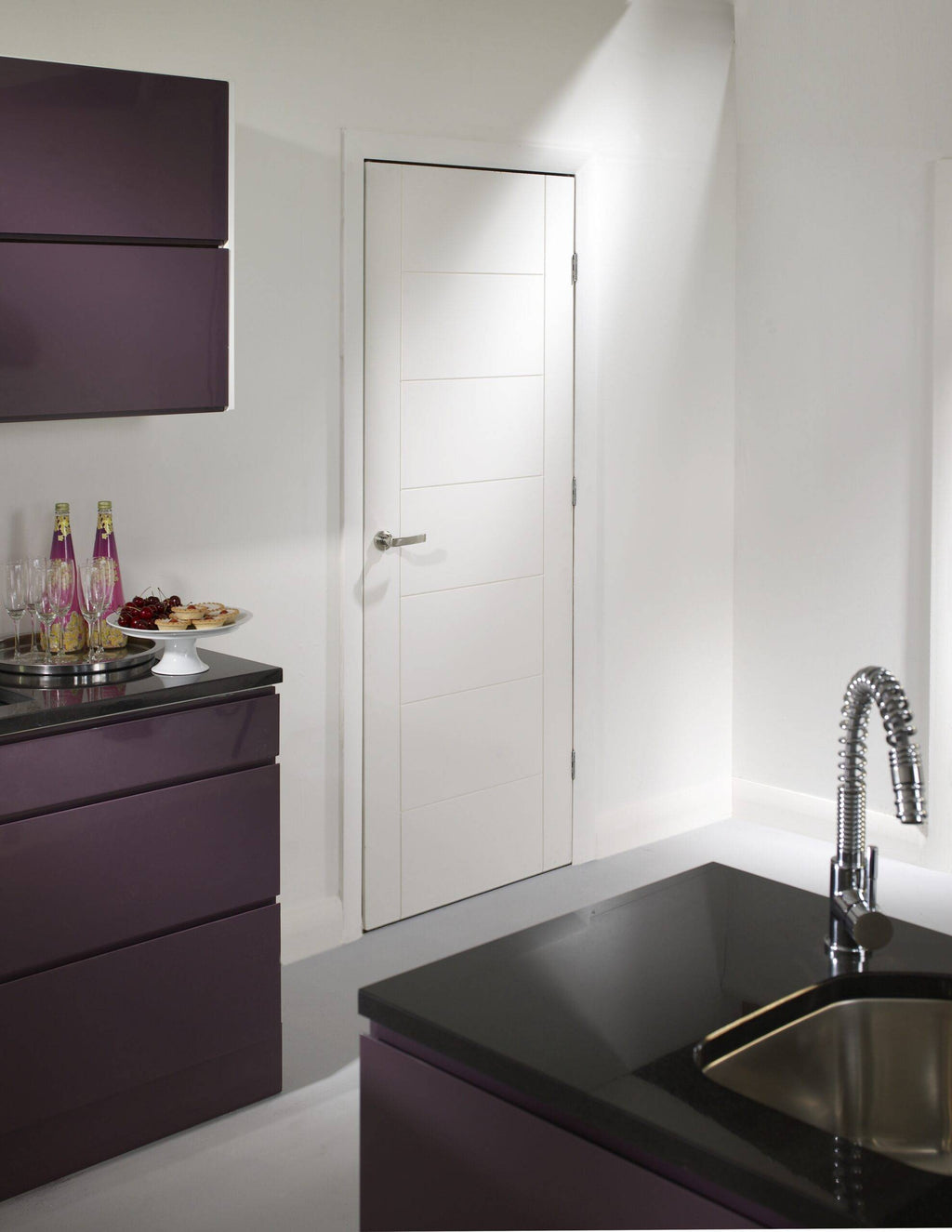 Internal White Primed Palermo Fire Door FD30