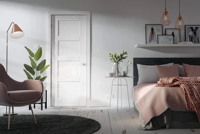 Internal White Shaker 4 Panel Fire Door