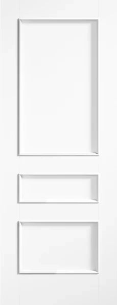 Internal White Primed Toledo 3 Panel Door FD30
