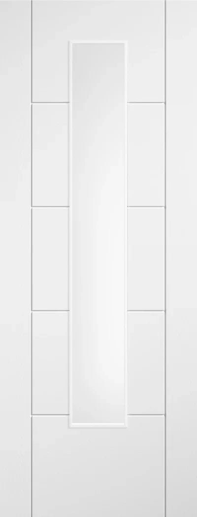 Internal White Ladder Glazed Laminate Pre-Finished Door