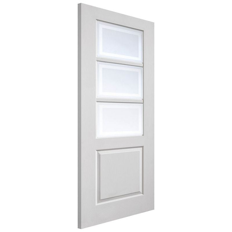 Liberty Internal White Primed Andorra Clear Glazed Door