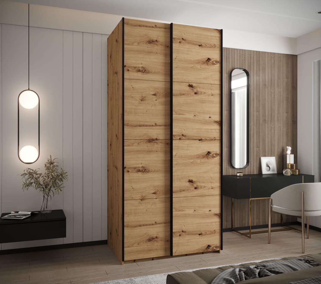 Liberty Trosa I Sliding Door Wardrobe 100cm