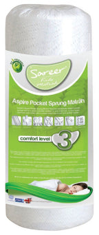 Sareer Matrah 3ft Single Aspire Kids Pocket Sprung Mattress