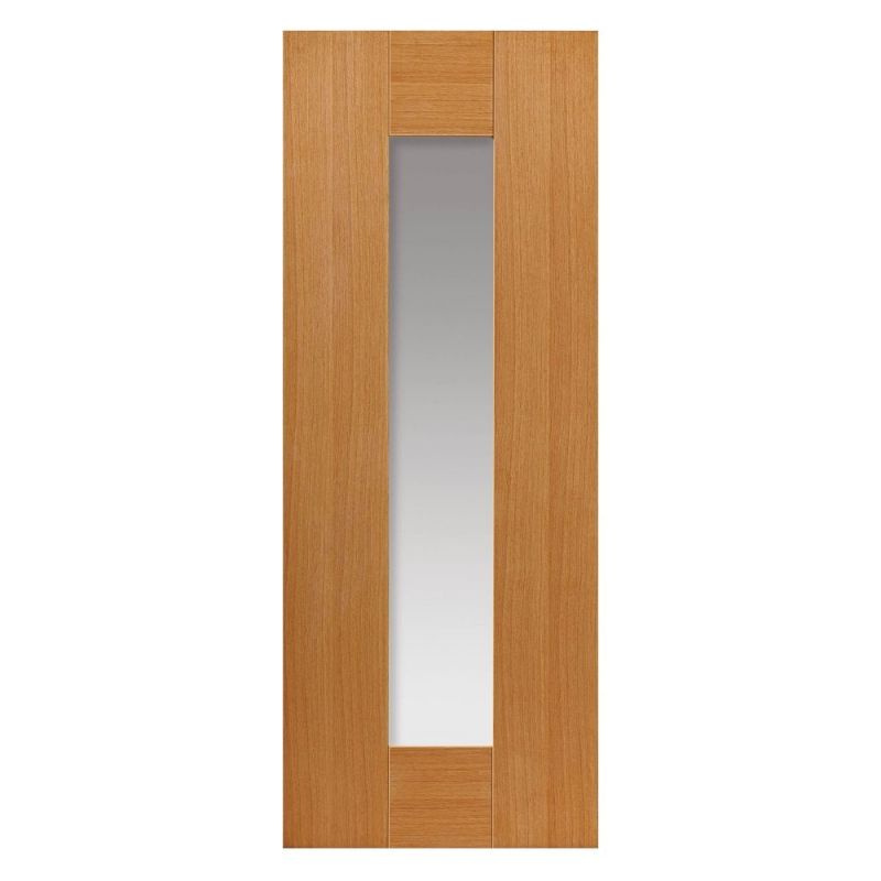 Liberty Internal Oak Axis Clear Glazed Door Prefinished