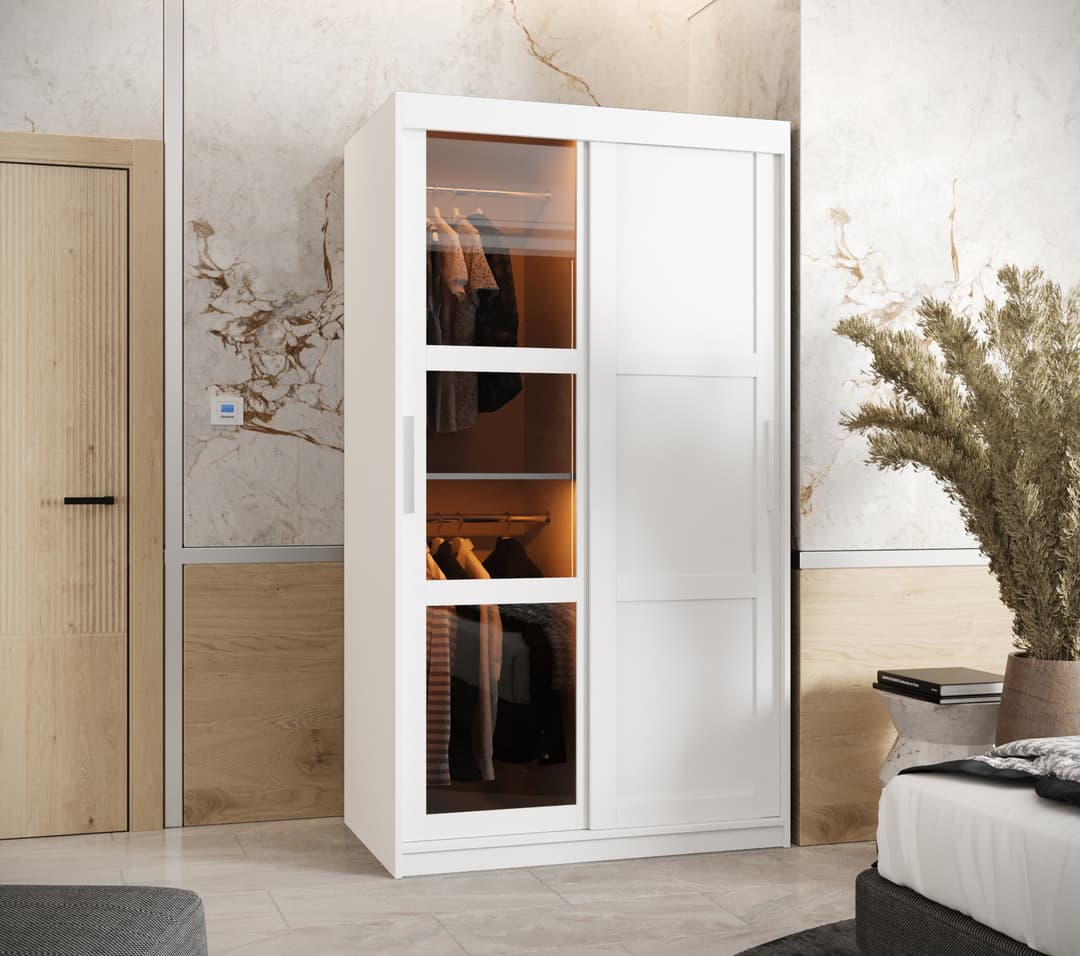 Liberty Parma III Sliding Door Wardrobe 100cm