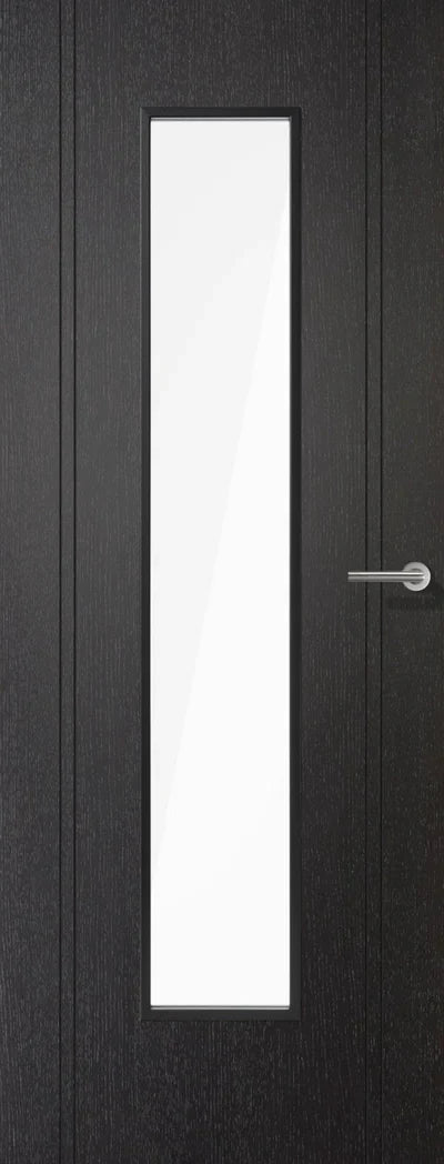Internal LPD Black Laminate Monaco Glazed Door