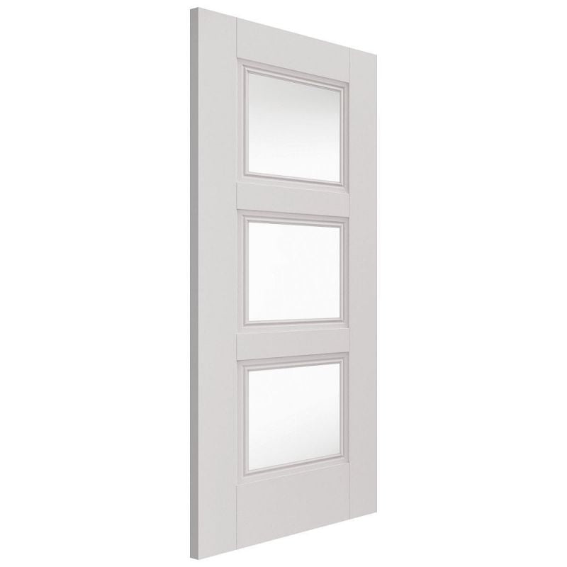 Liberty Internal White Primed Catton Clear Glazed Door Decorative Flush Mouldings
