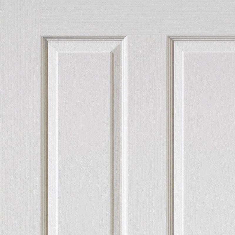 Liberty Internal White Primed 4 Panel Canterbury Grained Fire Door