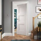 Liberty Internal White Primed Catton Fire Door 3 Panel Recessed Panels