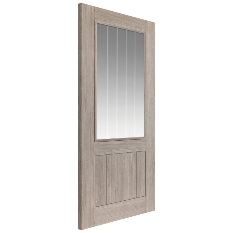 Liberty Internal Grey Laminate Colorado Clear Glazed Door Pre-Finished