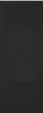 Internal LPD Black Pre-Finished Chelsea 4P Door