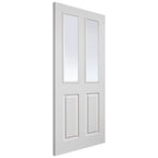 Liberty Internal White Primed Canterbury 2 Light Grained Fire Door