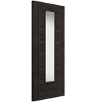 Liberty Internal Grey Laminate Tigris Cinza Clear Glazed Door Pre-Finished