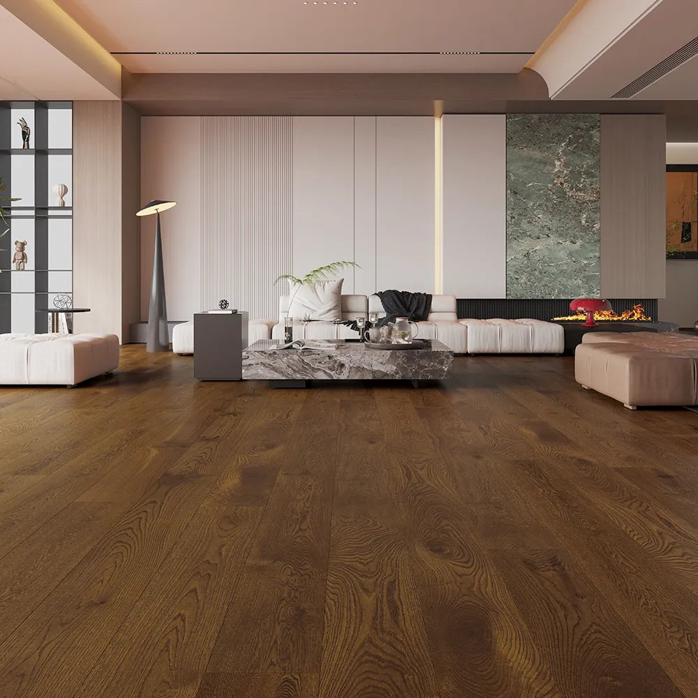 Liberty Floors Maxiply Cognac Oak Brushed Matt Lacquered Click 12x190mm 12mm Engineered Wood Flooring