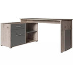 Como 60 Corner Desk 110cm [Graphite] - White Background