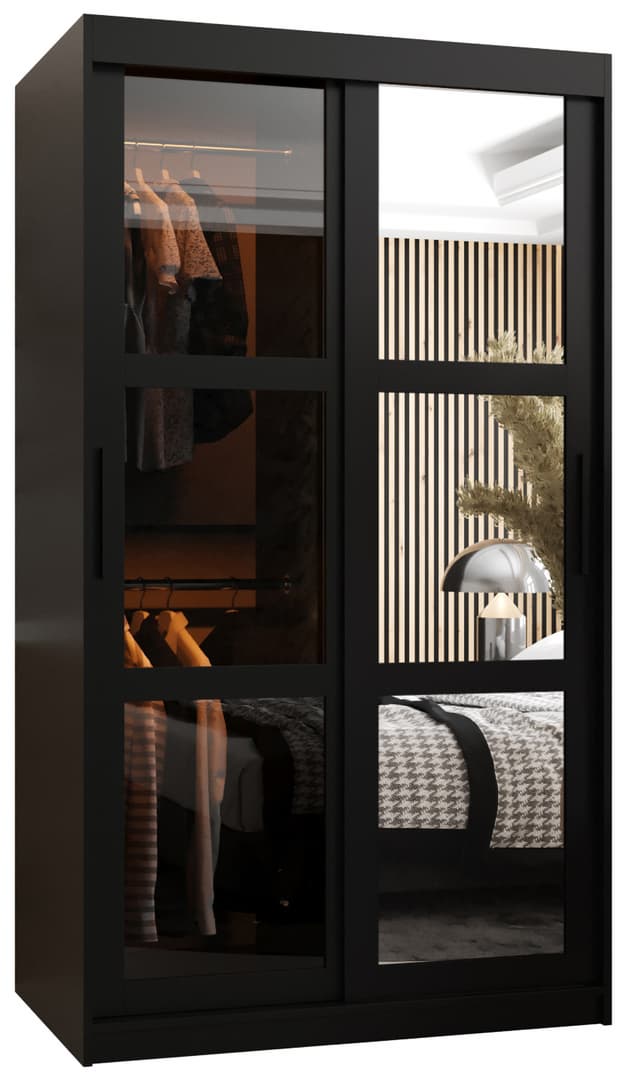 Liberty Parma II Sliding Door Wardrobe 100cm