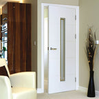 Liberty Internal White Primed Dominion Clear Glazed Door