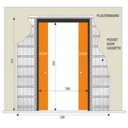 Liberty Double Pocket Door Conversion Kit