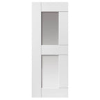 Liberty Internal White Primed Eccentro Clear Glazed Shaker Door