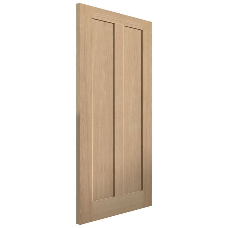 Internal Oak Eiger 2 Panel Fire Door