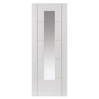 Liberty Internal White Emral Clear Glazed Door
