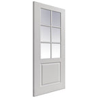 Liberty Internal White Primed Faro Clear Glazed Door