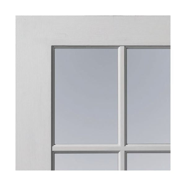 Liberty Internal White Primed Faro Clear Glazed Door