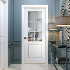 Liberty Internal White Primed Faro Clear Glazed Fire Door