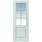 Liberty Internal White Primed Faro Clear Glazed Fire Door