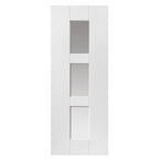 Liberty Internal White Primed Geo Clear Glazed Shaker Door