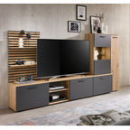 Heathrow Entertainment Unit With LED Lighting 250cm