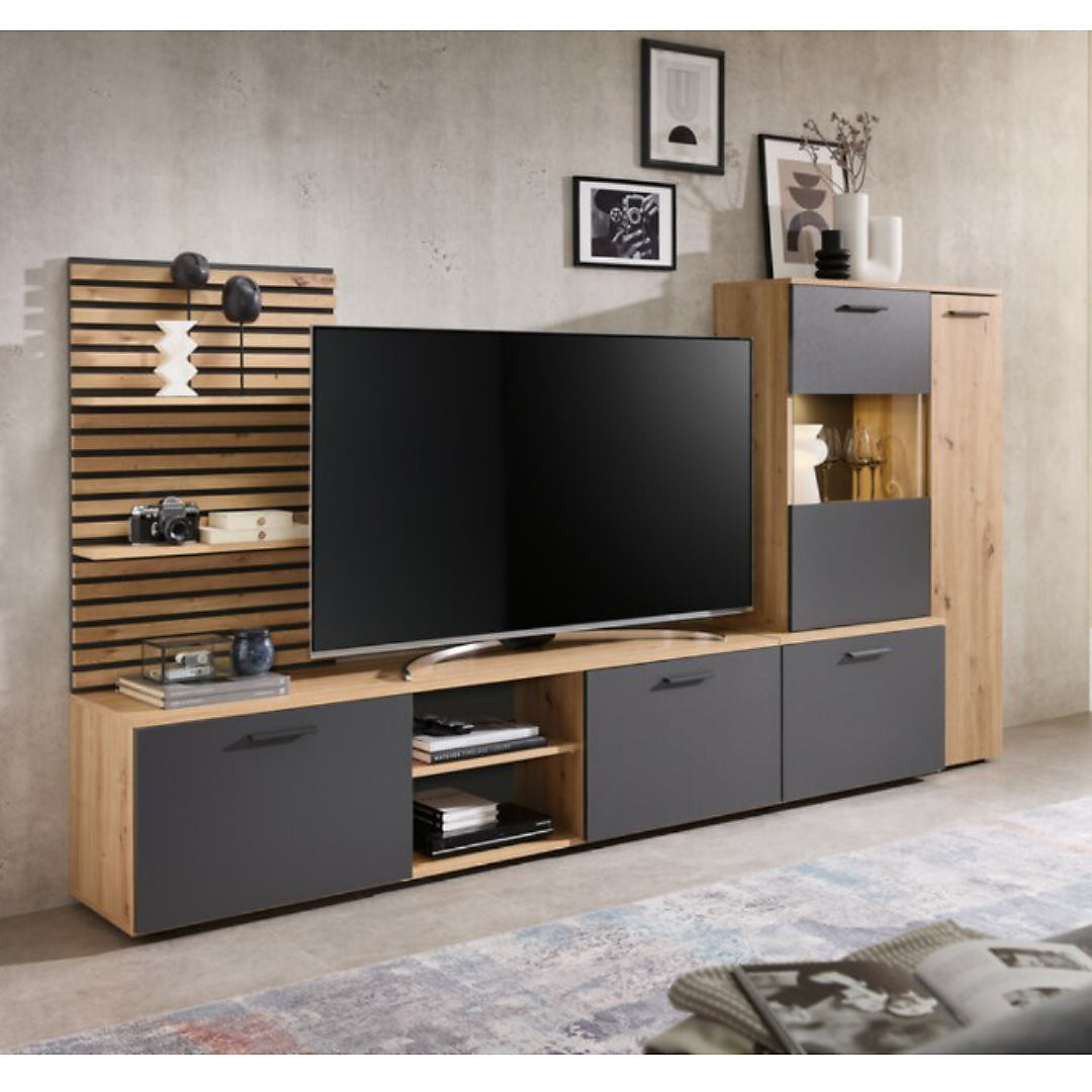 Heathrow Entertainment Unit With LED Lighting 250cm