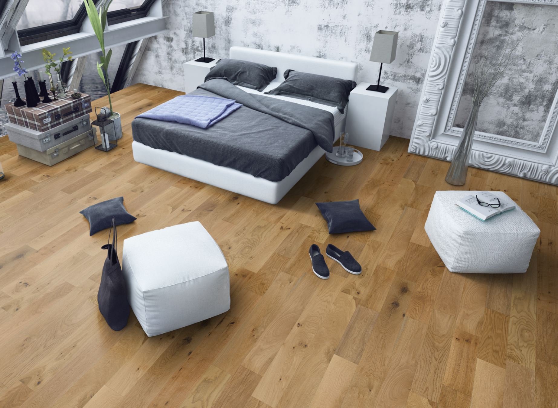 Liberty Lignum Strata Multiply 14x150mm Oak Brushed & Matt Lacquered 14mm Engineered Wood Flooring