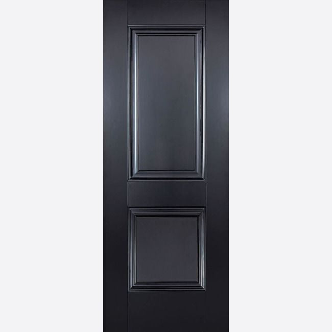LPD Internal Black Arnhem 2 Panelled Door