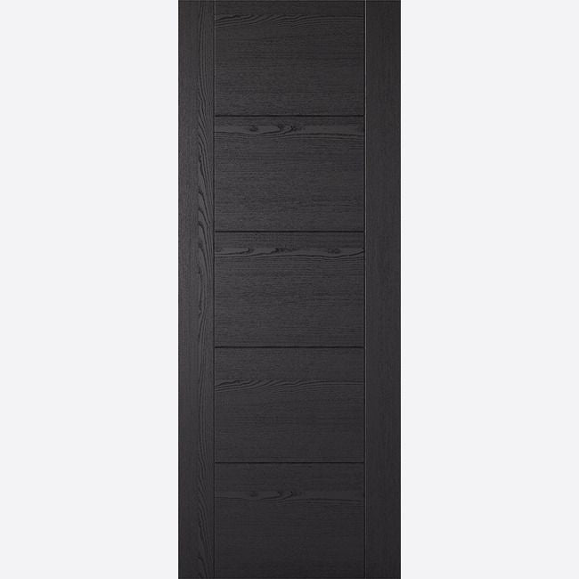LPD Internal Black Ash Vancouver 5P Laminate Door