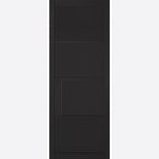 Internal Black Chelsea Door 4 Panelled Industrial Style