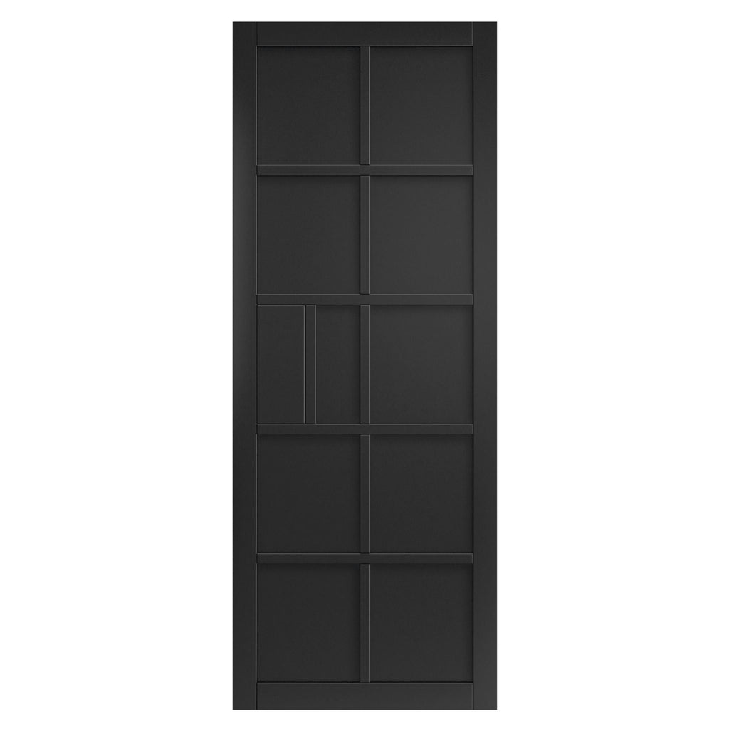 Liberty Internal Black Industrial Plaza 10P Door Pre-Finished
