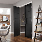 Liberty Internal Black Industrial Metro 5P Door Prefinished