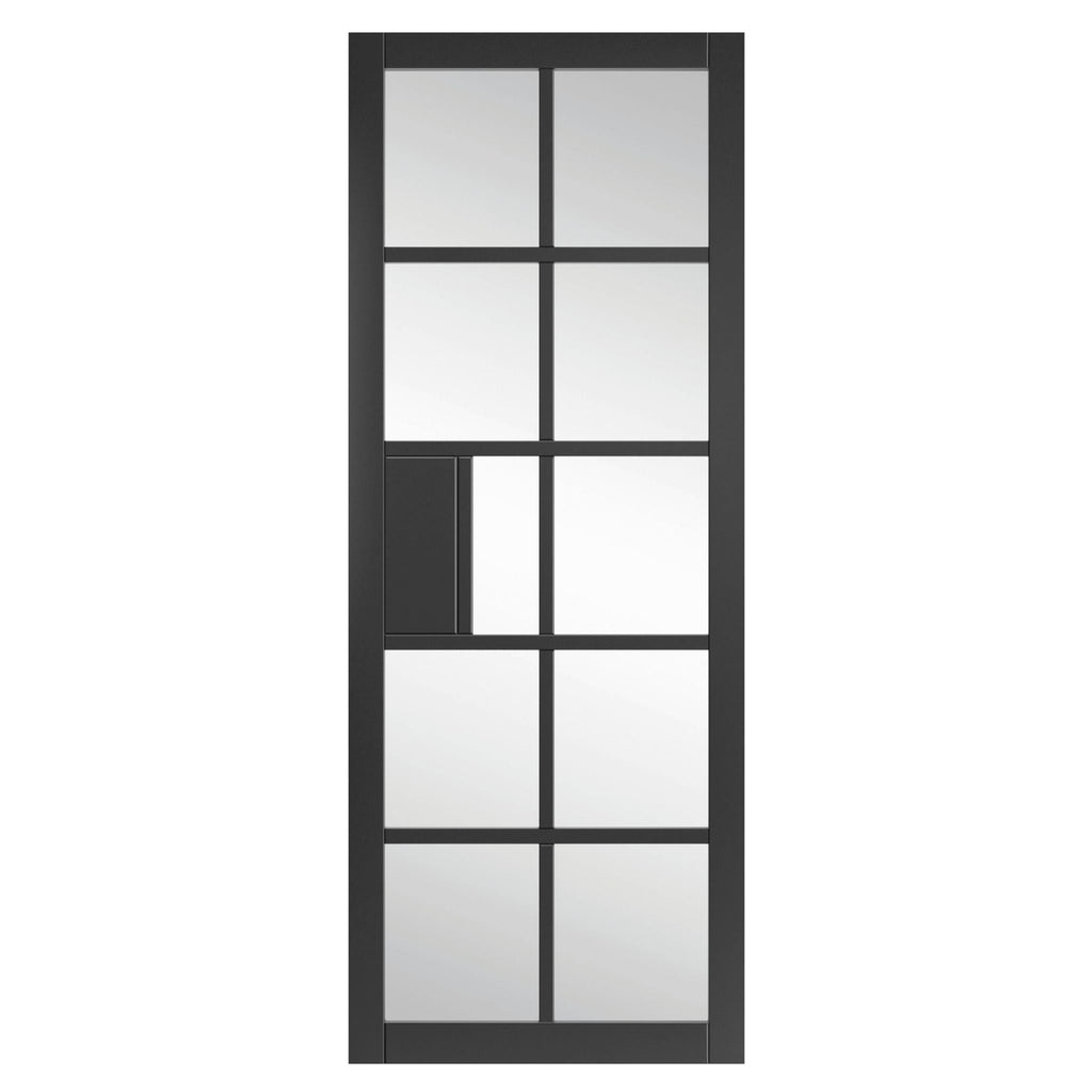 Liberty Internal Black Industrial Plaza Glazed Door Prefinished