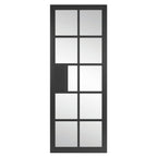 Liberty Internal Black Industrial Plaza Glazed Door Prefinished