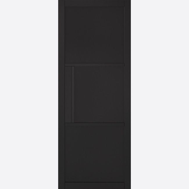 LPD Internal Black Tribeca Door Panelled 3 Panel