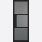 LPD Internal Black Tribeca Glazed Door With Tinted Glass