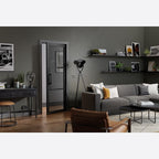 LPD Internal Black Tribeca Glazed Door With Tinted Glass