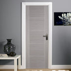 Internal Light Grey Vancouver Panelled Fire Door FD30
