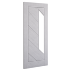 Deanta Internal Torino Light Grey Ash Prefinished Glazed Fire Door FD30
