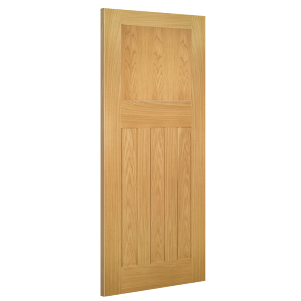 Deanta Internal Oak Cambridge Door Fire Rated 1930s Style FD30 Door